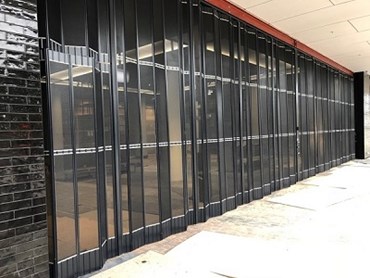Kirrawee shopping centre featuring ATDC&rsquo;s stackable doors
