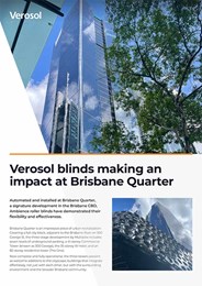 Verosol blinds making an impact at Brisbane Quarter