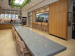 New Evostone bench and counter top impresses at The Coffee Club