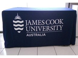 Printed corporate tablecloths for universities, colleges or schools from ITK