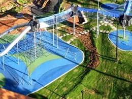 Rosehill TPV rubber surfacing keeps the action going at Tamworth Regional Playground 