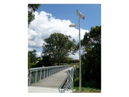 EverGEN SE-20 solar powered LED lights from Orion Solar illuminate bikeways in Brisbane