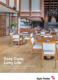 Easy care, long life: Dispelling the myths of correctly cleaning and maintaining timber floors
