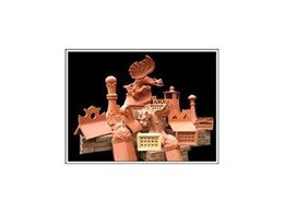 Terra cotta roofing dragons and other accessories.
