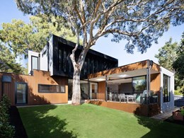 Timber look cladding adds to stunning finish on new home
