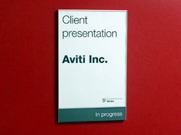 Bulletin Board Series allowing easy sign customisation with paper inserts