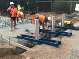 Semi automatic retractable bollards installed at National Jewish Centre, Canberra