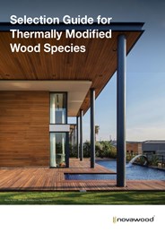 Selection guide for thermally modified wood species 