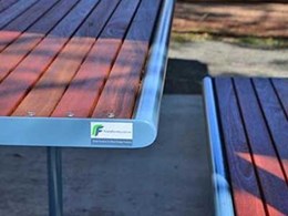 Furphy Foundry Woodgrove picnic settings installed at the Hampton Visitor Information Centre