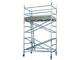 Mobile aluminium scaffold towers available for rental from Advance Scaffold