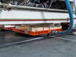 Kennards Hire air skates move 15 tonne machine without floor damage