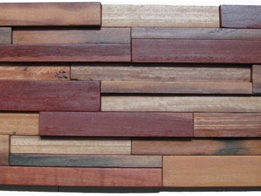The timber panels are produced from timber sourced from old ships and structures
