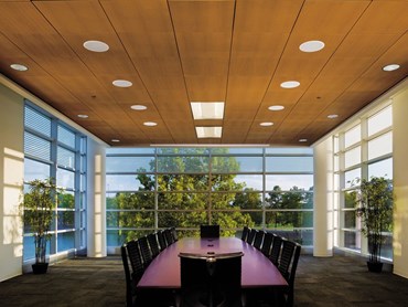 Armstrong’s WoodWorks™ wood ceilings