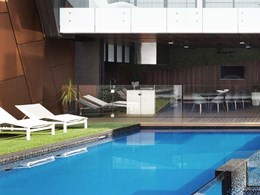 Seamless indoor outdoor flow achieved with Outdure ResortDeck