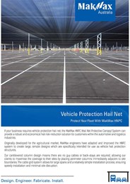 Vehicle protection hail net