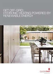 Get off-grid: Hydronic heating powered by renewable energy