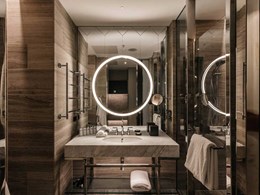 Designer goes all out on luxury and style in The Tasman Hobart bathrooms