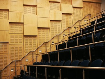 Acoustic, perforated plywood and plasterboard panel range
