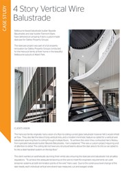 Achieving minimalistic lines with vertical wire balustrades 
