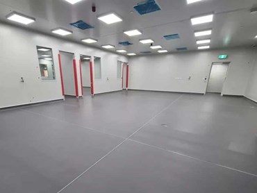 The floor needed to be Clean Room Certified, Low VOC, hardwearing, slip-resistant and easy to clean