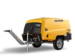 Kaeser Mobilair 50 portable compressors now in a robust new PE sound enclosure
