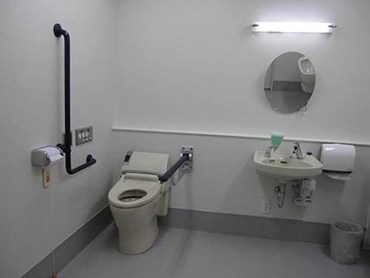 The fully equipped bathroom featuring Pressalit products