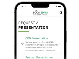 Access Boon Edam’s revolving door and entrance solutions on new mobile app 