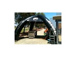 Inflatable and portable working shade shelters now available from Giant Inflatables