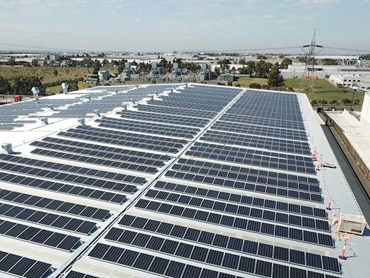 A 750kW solar system meets most of the facility’s daytime energy needs