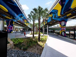 Mural at car park-turned-recreational space gets the Dulux protection
