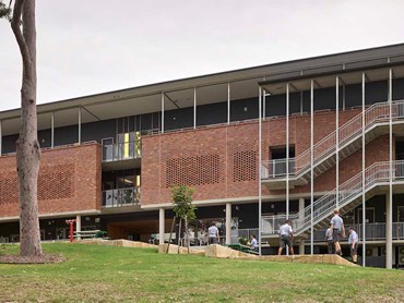 Ambrose Treacy College featuring four beautiful PGH Bricks & Pavers ranges