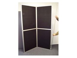 Clip and Pole display boards available from Portable Displays Australia