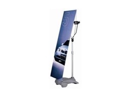 Banner stands for indoor and outdoor applications from Tornado Displays