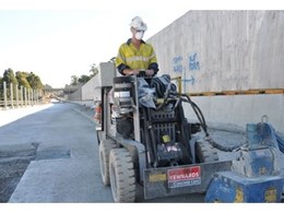 Hired Kennards polyplaner used in Hills M2 motorway upgrade 
