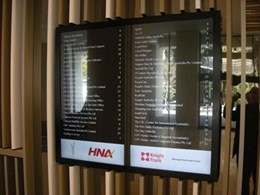 New cloud-connected directory boards installed for Knight Frank Australia