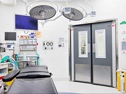 Automatic doors meeting critical hygiene needs in healthcare settings