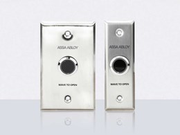 ASSA ABLOY touchless actuator switches providing safe, contactless egress