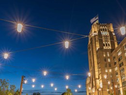 Ronstan catenary lighting maximises use of community space in Fenway, Boston