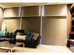 Helioscreen motorised roller blinds installed at Giorgi Exclusive Homes, Perth