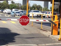 Magnetic MHTM boom gate ensures safety for vehicle traffic at Australian aerospace company car park