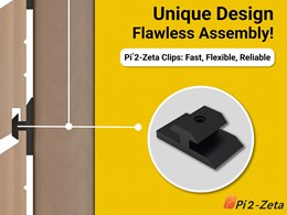 Pi-Zeta and Pi-2 Zeta clips for faster and easier cladding installations