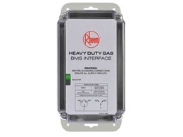 Rheem new heavy duty gas BMS interface providing real time water heater status remotely
