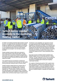  Tarkett deliver circular economy to the Australian flooring market
