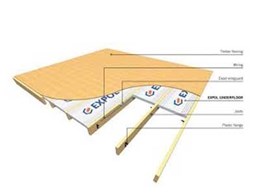 Using ExpolFloor insulation to stop cold drafts entering the home 
