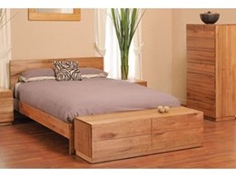 Bailey Messmate timber four piece bedroom suite available from Lifestyle Furniture
