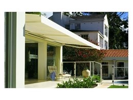 Stratos I open style awnings available from Aluxor Awning Systems