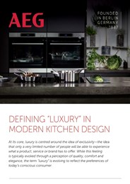 Defining "luxury" in modern kitchen design