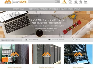 The new Meshstore homepage
