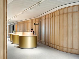 Bespoke metal ceilings specified for Barangaroo office fitout by Hassell 