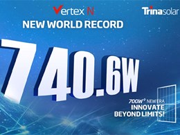 New world record set as power output of Trina Solar n-type i-TOPCon module reaches 740.6W